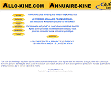 Tablet Screenshot of annuaire-kine.com